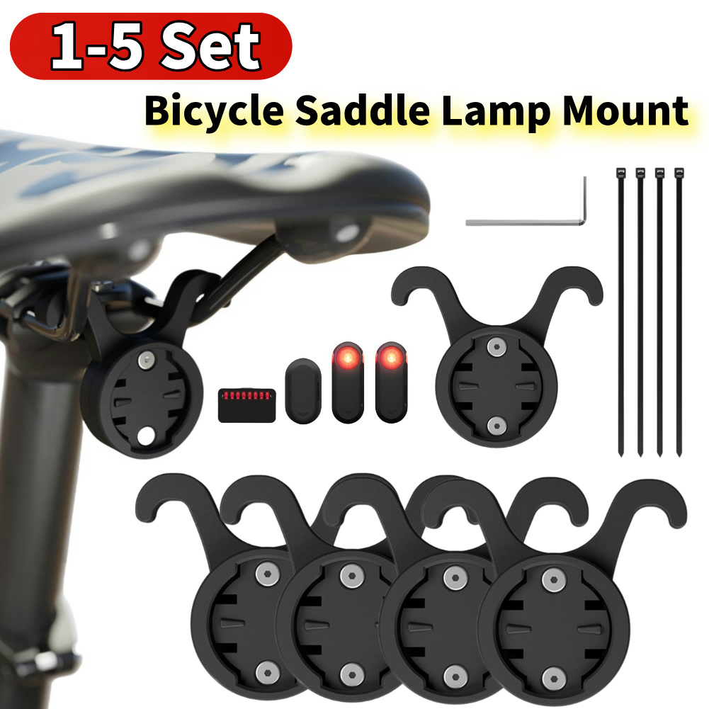 Bike Tail Light - 1-5Set 자전거 안장 램프 마운트 충격