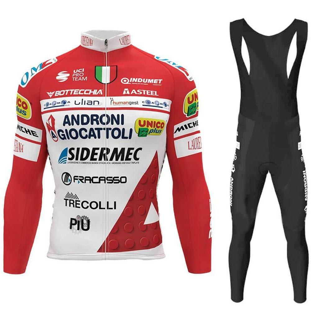 Cycling Gear Italy - Androni-봄 가을 사이클링 저지 세트, 긴