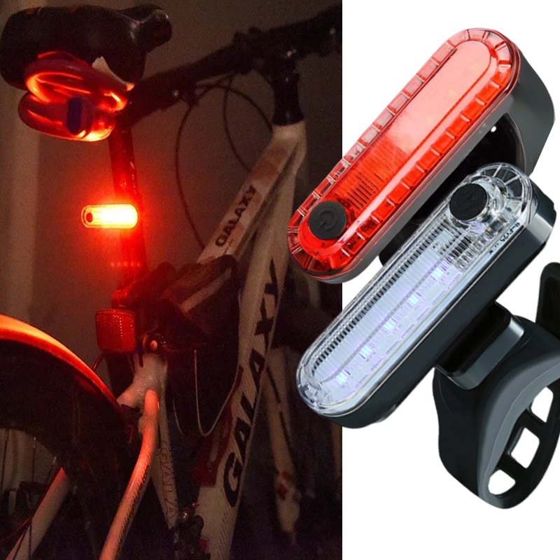 Bicycle Helmet - 자전거 후면 테일 라이트 USB 충전식