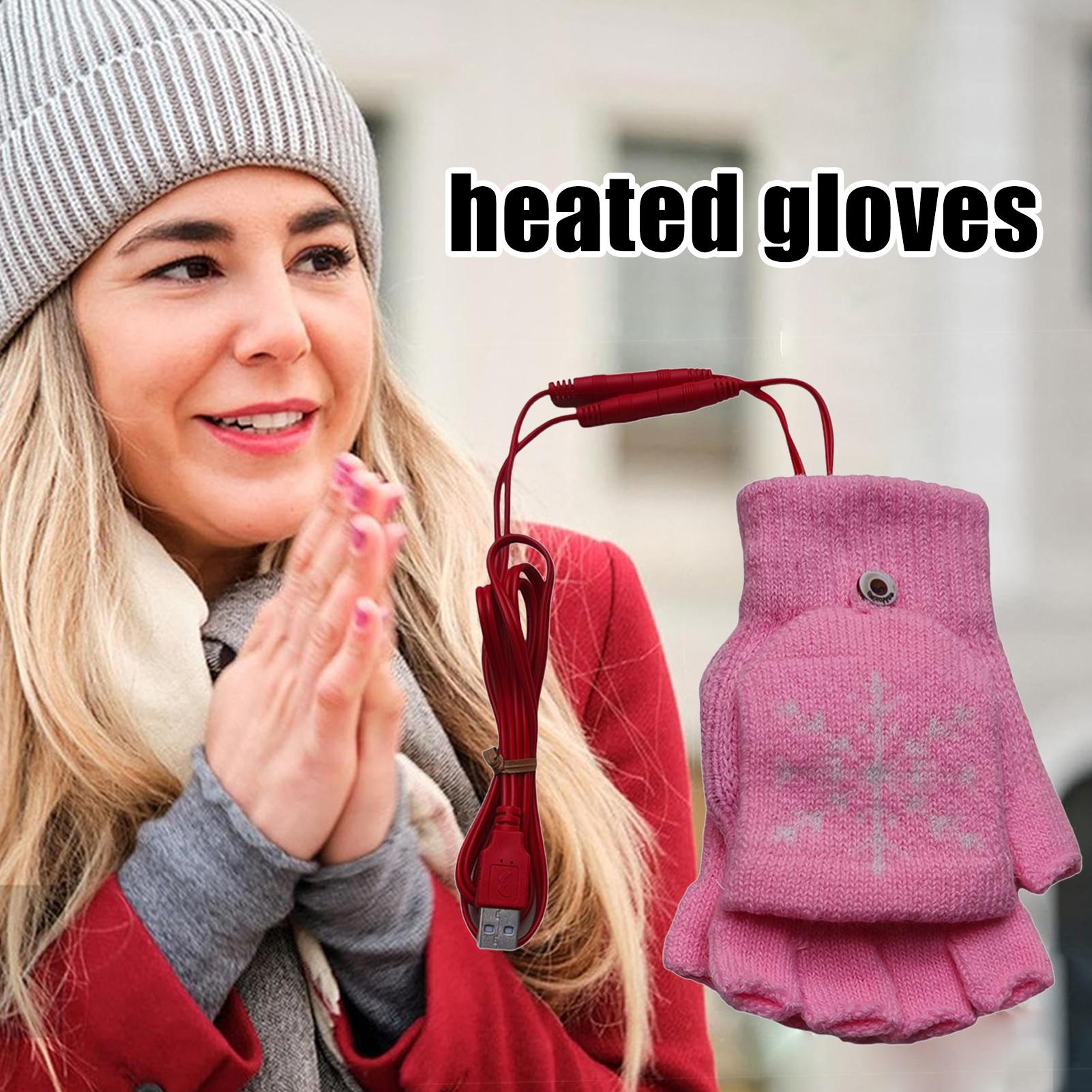 Cycling Gear For Cold Weather - USB 발열 장갑 손가락 없는 겨울용