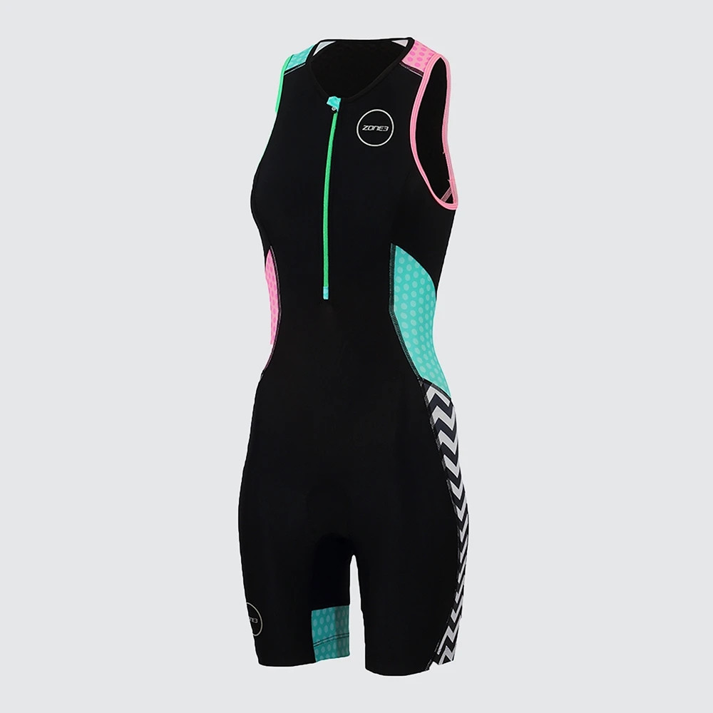 Triathlon Cycling Kit - 여성용 트라이애슬론 자전거 민소매 스타킹, MTB