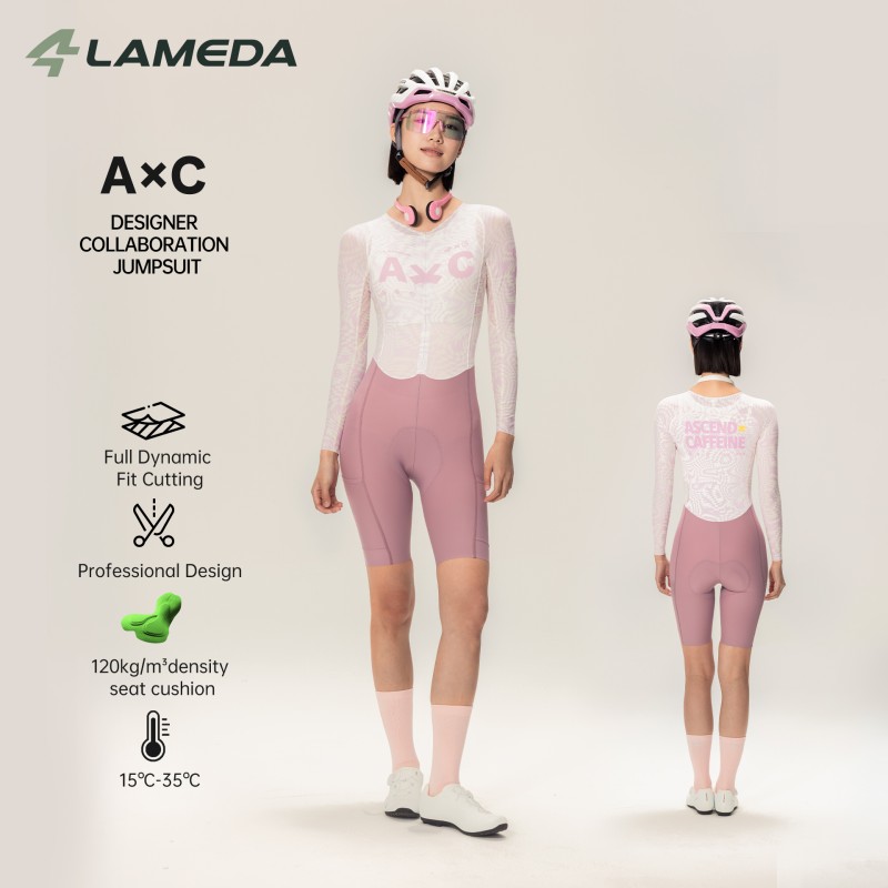 LAMEDA 여성용 사이클링 점프수트 긴팔 반바지 일체 - Cycling Gear For Sale 리뷰 및 가격
