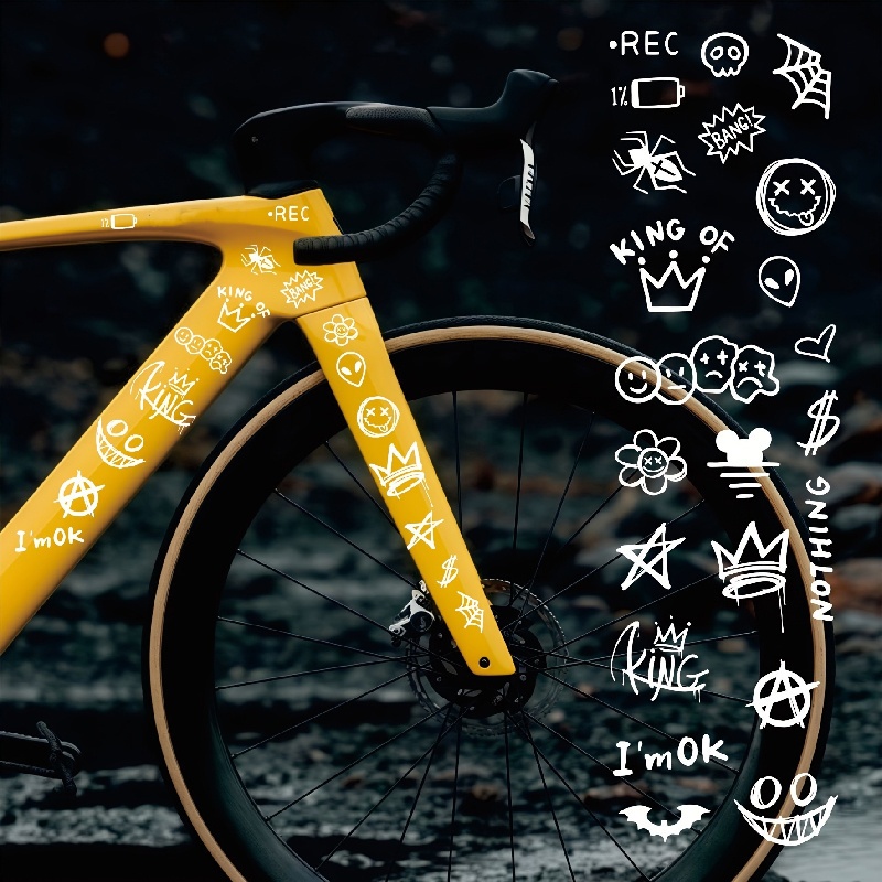 1세트 그래피티 애니메이션 심플 데코레이션 자전거 랙  - Cycling Gear Storage Rack 리뷰 및 가격