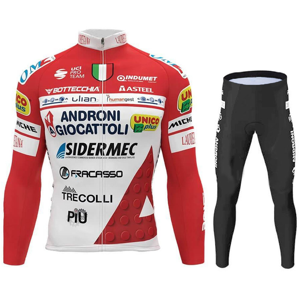 Androni-봄 가을 사이클링 저지 세트, 긴 소매  - Cycling Gear Italy 리뷰 및 가격