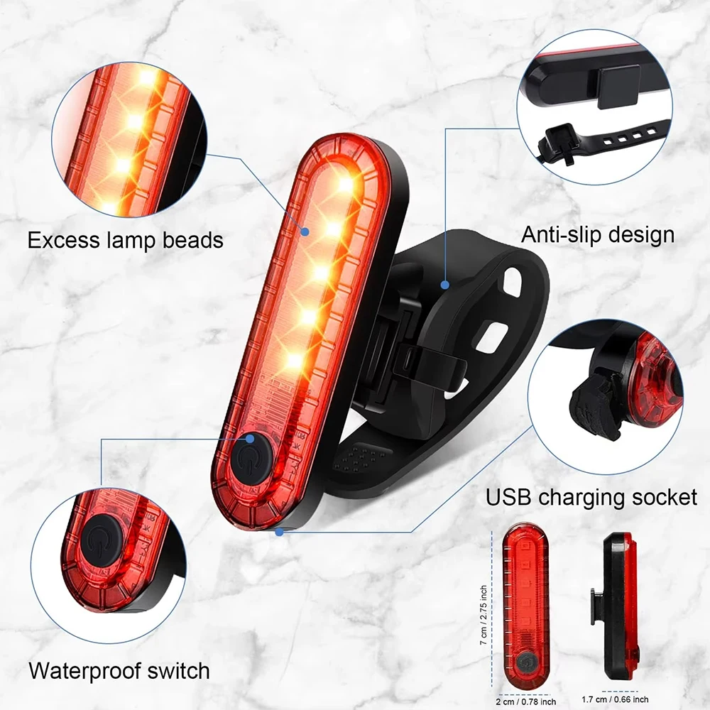 자전거 후면 테일 라이트 USB 충전식 흰색 빨간색 L - Bicycle Helmet 리뷰 및 가격
