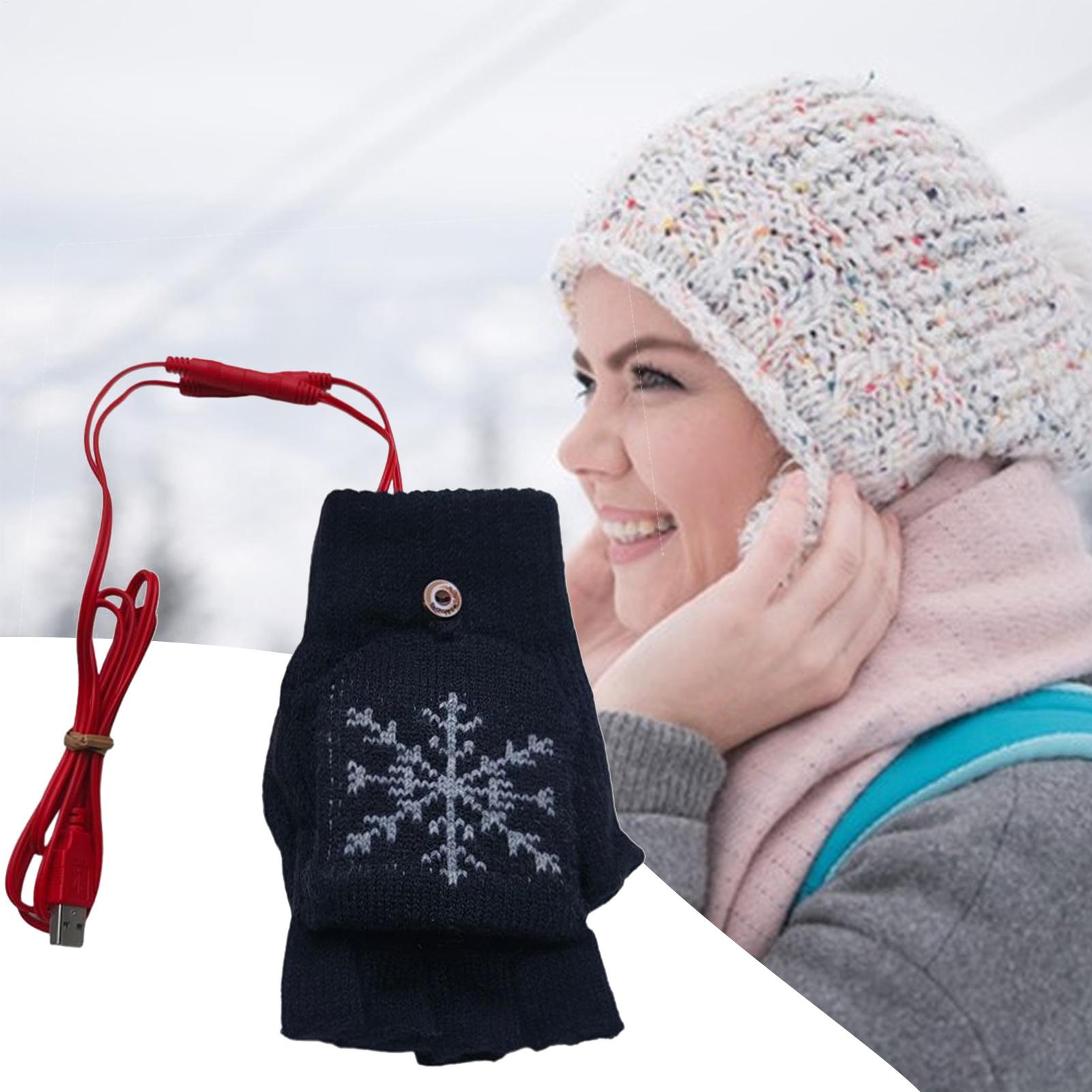 USB 발열 장갑 손가락 없는 겨울용 장갑 여성 남성  - Cycling Gear For Cold Weather 리뷰 및 가격